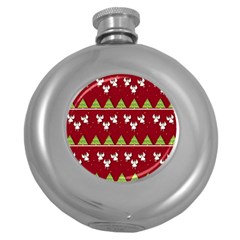 Christmas Angels  Round Hip Flask (5 Oz) by Valentinaart