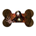 Steampunk, Wonderful Steampunk Lady Dog Tag Bone (One Side) Front