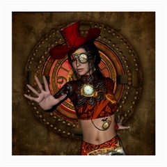 Steampunk, Wonderful Steampunk Lady Medium Glasses Cloth by FantasyWorld7