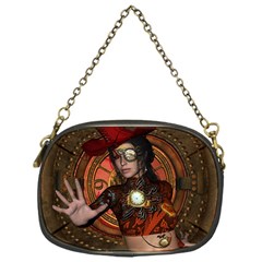 Steampunk, Wonderful Steampunk Lady Chain Purses (one Side)  by FantasyWorld7