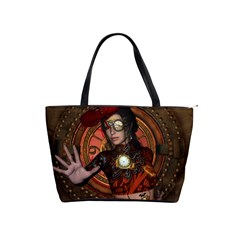 Steampunk, Wonderful Steampunk Lady Shoulder Handbags