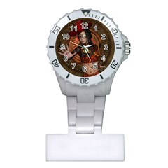 Steampunk, Wonderful Steampunk Lady Plastic Nurses Watch