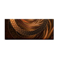 Brown, Bronze, Wicker, And Rattan Fractal Circles Cosmetic Storage Cases by jayaprime