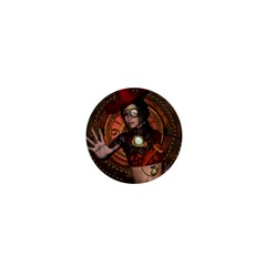 Steampunk, Wonderful Steampunk Lady 1  Mini Buttons by FantasyWorld7