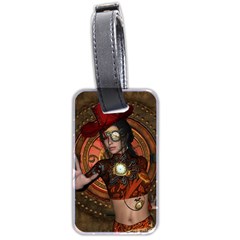 Steampunk, Wonderful Steampunk Lady Luggage Tags (two Sides) by FantasyWorld7