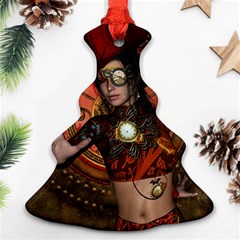 Steampunk, Wonderful Steampunk Lady Ornament (Christmas Tree) 