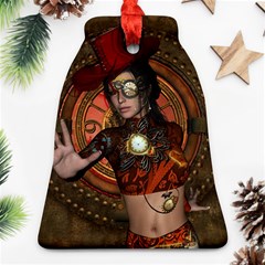 Steampunk, Wonderful Steampunk Lady Ornament (Bell)