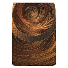 Brown, Bronze, Wicker, And Rattan Fractal Circles Flap Covers (s)  by jayaprime