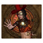 Steampunk, Wonderful Steampunk Lady Double Sided Flano Blanket (Small)  50 x40  Blanket Front