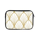 art deco, beautiful,fan pattern, gold,white,vintage,1920 era, elegant,chic,vintage Apple MacBook Pro 15  Zipper Case Front