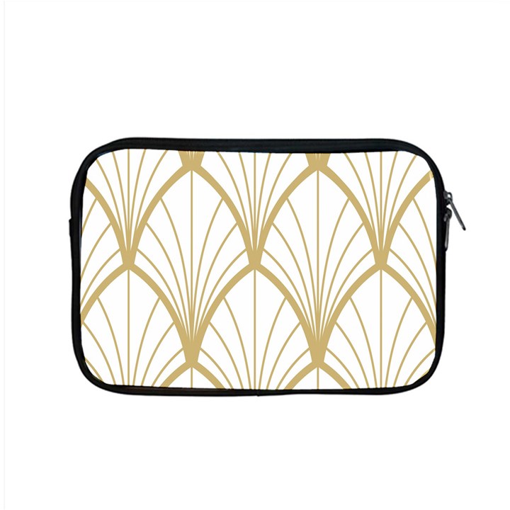 art deco, beautiful,fan pattern, gold,white,vintage,1920 era, elegant,chic,vintage Apple MacBook Pro 15  Zipper Case