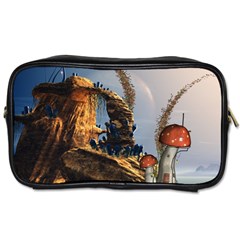 Wonderful Seascape With Mushroom House Toiletries Bags 2-side by FantasyWorld7