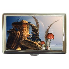 Wonderful Seascape With Mushroom House Cigarette Money Cases by FantasyWorld7