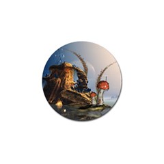 Wonderful Seascape With Mushroom House Golf Ball Marker (10 Pack) by FantasyWorld7