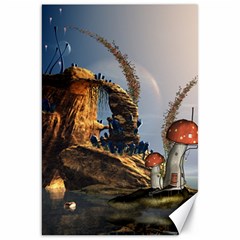 Wonderful Seascape With Mushroom House Canvas 20  X 30   by FantasyWorld7