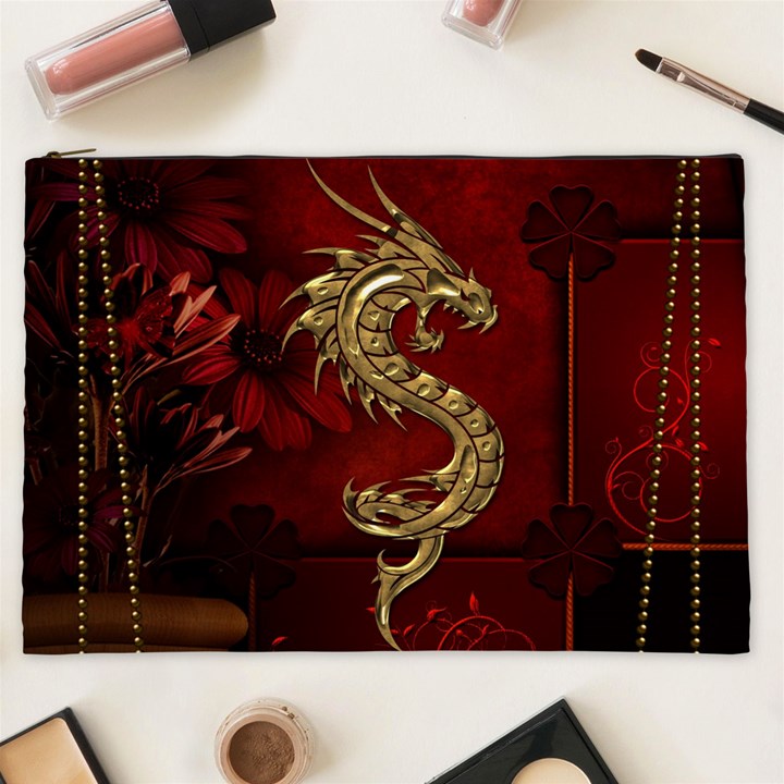 Wonderful Mystical Dragon, Vintage Cosmetic Bag (XXL) 