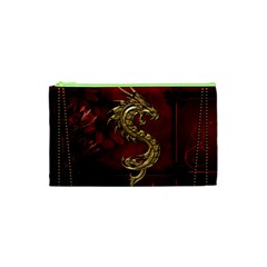 Wonderful Mystical Dragon, Vintage Cosmetic Bag (xs) by FantasyWorld7