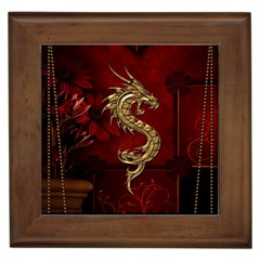 Wonderful Mystical Dragon, Vintage Framed Tiles by FantasyWorld7