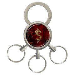 Wonderful Mystical Dragon, Vintage 3-ring Key Chains by FantasyWorld7