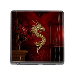 Wonderful Mystical Dragon, Vintage Memory Card Reader (square) by FantasyWorld7