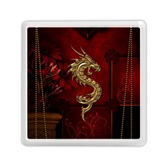 Wonderful Mystical Dragon, Vintage Memory Card Reader (square)  by FantasyWorld7