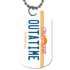 Outatime License Plate Dog Tag (two-sided)  by Ellador