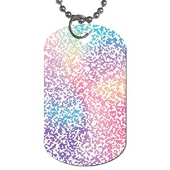 Festive Color Dog Tag (two Sides) by Colorfulart23