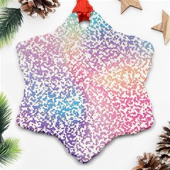 Festive Color Snowflake Ornament (two Sides) by Colorfulart23