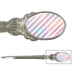 Colored Candy Striped Letter Openers