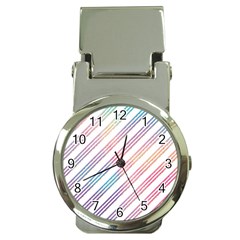 Colored Candy Striped Money Clip Watches by Colorfulart23