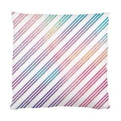 Colored Candy Striped Standard Cushion Case (one Side) by Colorfulart23