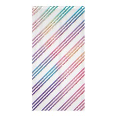 Colored Candy Striped Shower Curtain 36  X 72  (stall)  by Colorfulart23