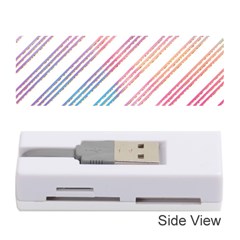 Colored Candy Striped Memory Card Reader (stick)  by Colorfulart23