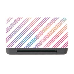 Colored Candy Striped Memory Card Reader With Cf by Colorfulart23