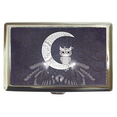 Mandala, Cute Owl On The Moon Cigarette Money Cases by FantasyWorld7