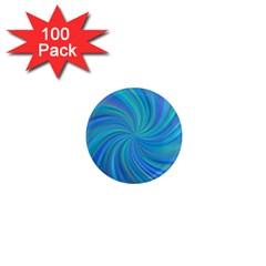 Blue Background Spiral Swirl 1  Mini Magnets (100 Pack)  by Celenk