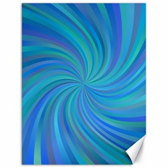 Blue Background Spiral Swirl Canvas 18  X 24   by Celenk