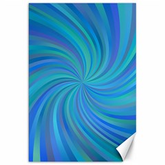 Blue Background Spiral Swirl Canvas 20  X 30   by Celenk