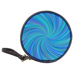 Blue Background Spiral Swirl Classic 20-CD Wallets Front