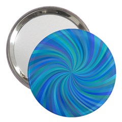 Blue Background Spiral Swirl 3  Handbag Mirrors by Celenk