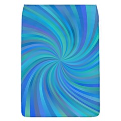 Blue Background Spiral Swirl Flap Covers (l)  by Celenk