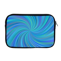 Blue Background Spiral Swirl Apple Macbook Pro 17  Zipper Case by Celenk