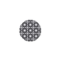 Black White Pattern Seamless Monochrome 1  Mini Magnets by Celenk