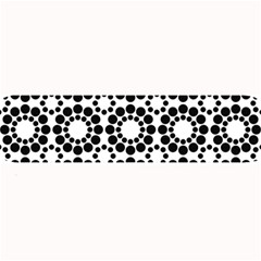 Black White Pattern Seamless Monochrome Large Bar Mats by Celenk