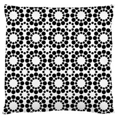 Black White Pattern Seamless Monochrome Standard Flano Cushion Case (one Side) by Celenk