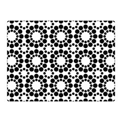 Black White Pattern Seamless Monochrome Double Sided Flano Blanket (mini)  by Celenk