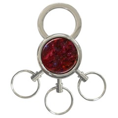 Abstract Fantasy Color Colorful 3-ring Key Chains by Celenk