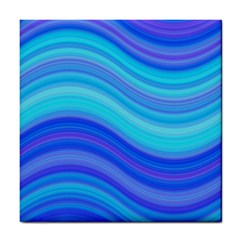 Blue Background Water Design Wave Tile Coasters by Celenk