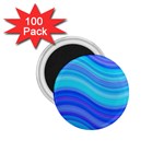 Blue Background Water Design Wave 1.75  Magnets (100 pack)  Front