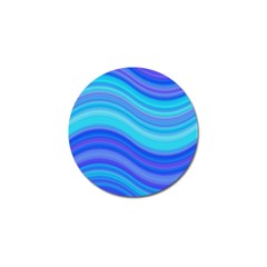 Blue Background Water Design Wave Golf Ball Marker by Celenk